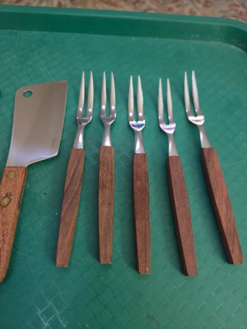 vintage mini forks and spreaders stainless